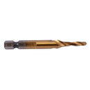 6Pcs HSS Titanium M3 - M10 Combination Hex Deburr Countersink Tap Drill Bit C3S7