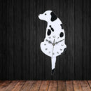 Acrylic Creative Cartoon Cute Dog Wall Clock Home Decor Watch Way Tail Move