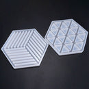 4X(Coaster Concrete Silicone Mould Diamond Stripe Shaped Design Diy Epoxy RW5K6)