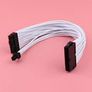 24-Pin PSU Power Supply Splitter Cable, 30cm 24-Pin Male to Female ATX M/F