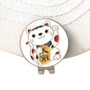 Magnetic Golf Cap Clip Ball Marker Golf Hat Metal Clamp Popular Cat