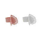 100 x Butterfly Paper Wedding Party Tissue Ring Napkin Buckle,Pink,White