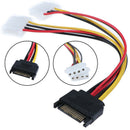 15Pin SATA Male to Double 4 Pin Molex Female IDE HDD Power HardDrive Cabl.kz