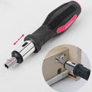 Screwdriver Nut Wrench Multi Tool Industrial Grip Torx Square Slot Bits Q0Z7