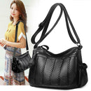 Solid Color Shoulder Handbags Women Leather Crossbody Satchel Bags (A-070)