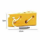 Wooden Education Baby Kindergarten Mouse Thread Cheese Plaything Early Lear I2Z9