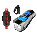 Blue Bicycle Headlight LED Rechargeable Bike Rear Light