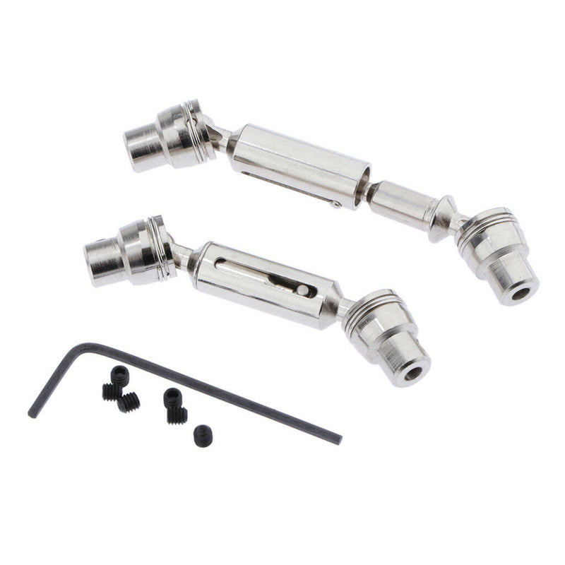 2pcs Steel Universal Drive Shaft for WPL B14 B24 MN35 MN66 Q62 Q65 1/16 RC