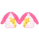 Long Sleeve Waterproof Coverall Baby Animals Toddler Scarf Feeding Smock