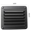 2x Louvered Vents Round Hose Hull Air Vent Boat Black 5-1/2" x 4-7/8" Boat