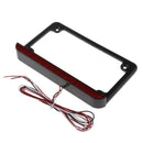 ABS Plastic Motorcycle License Plate Bracket Number Mounting Frame LED Light