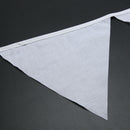 12 Flags 3.2m White Cotton Party Wedding Pennant Bunting Banner Decor