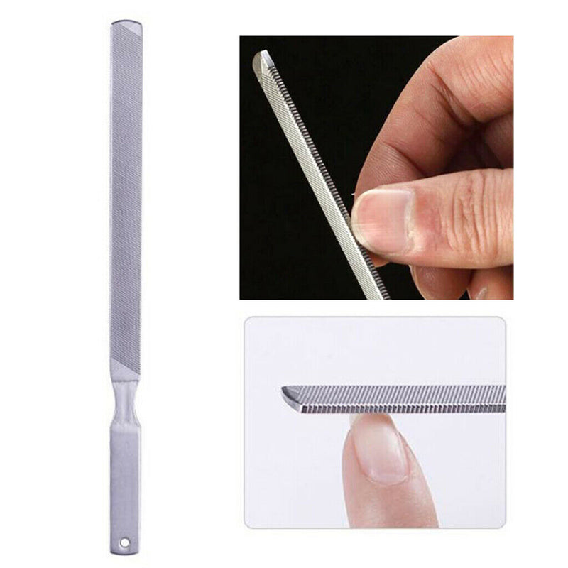 2Pcs Metal Nail Art File Grinding Polisher Manicure Scrubber Pedicure Tools