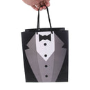 Tuxedo Gift Bags Wedding Present Paper Bags With Handles Black