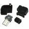 Right Angle Micro-USB 5 P Port Male Plug Socket Connector With Plastic Cove Q1D2