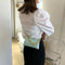 Women Chain Shoulder Messenger Bags Stone Pattern PU Totes Handbag (Green)
