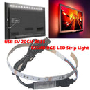 USB 5V 2835 12SMD 20CM RGB LED Strip Light Bar TV Back Lighting Kit Decoration
