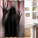 Halloween Bloody Hands Shower Curtain Bathroom Waterproof Shower Curtain Le