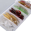 50Pcs Simulation Worms Fishing Lures Bionic Single Tail Soft Baits Fishy Sm