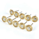 10 PCS 22mm Brass Wire Wheel Brush Fit Grinder Rotary Tools T-copper Wire Bru ly