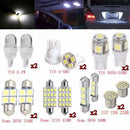 14pcs Set Car Interior Lights White LED Bulbs T10 & 31mm Map Dome License Plate