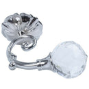 2Pcs Metal Crystal Glass Support Hook Curtain Holder Tieback Hook