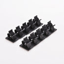 10x Cable Clips Adhesive Cord Management Organizer Wire Holder Clamp Black l Hc