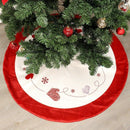 Christmas Tree Skirt 120Cm Round Carpet Christmas Tree Bottom Decoration Ne J7L6