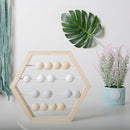 Nordic Style Natural Wooden Abacus With Beads Craft Baby Early Learning Edu C2E7