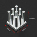20 pcs Radiator Cooling Block Heatsink 10x10x12.5mm Square ICK S Heat sinks