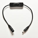 In-Line Power Switch ON/OFF 2.1mm/5.5mm Cable Jack Arduino Plug 12V Economic -Q