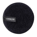 Soft Makeup Remover Puff Sponge Face Cleansing Powder Puff Pads (Black) A