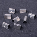 8pcs/Kit Car Stainless Steel In Channel Rain Wind Eyebrow Fixed Clips