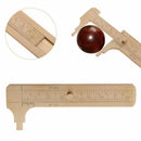 Mini Brass Sliding Gauge Vernier Caliper 80mm 3.25inch Pocket Double Scale Ruler