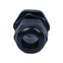 20 Pcs M20 Black Plastic 6-12mm Dia Waterproof Cable Glands Connector D2S5