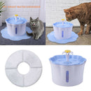 Automatic Filtered Water Fountain Dispenser For Pet Cat Puppy Drinking Blue