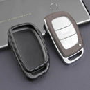 For Hyundai Tucson Ilante Sonata Carbon Fiber Smart Cars Key Cover Accessori FZA
