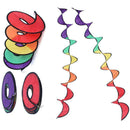 Foldable Rainbow Spiral Windmill Wind Spinner Camping Home 2019 Garden Tent N9U4