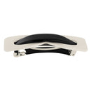 Black and White Spring Fastening Barrette Grips Ponytail Holder Hair Clips