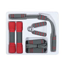 Ladies' Fitness Jump Rope Suit Grip Rally Dumbbell Exercise Equipment Gray Red