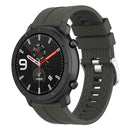 22mm Silicone Wrist Strap Band w/Buckle for Amazfit GTR 47mm (Dark Grey)