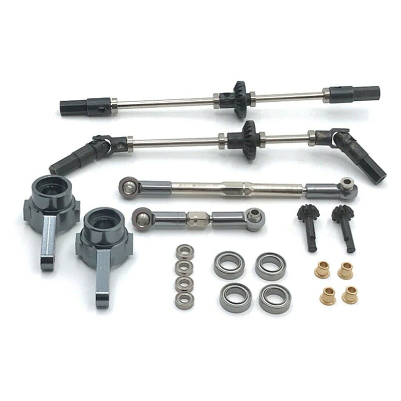 Metal Universal Front Rear Bridge Axle, Steering Hub, Metal Bearing Accessories