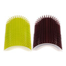 2X Cat Self Groomer, Wall Corner Groomers Soft Grooming Brush Massage Combs for