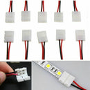 20PCS 10mm 2 Pin Single Connector Adapter cable For 5630 5050 LED Strip Lig K9X8