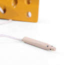 Wooden Mouse Cheese Toys Lacing Game Blocks Puzzles Baby Kids Early Learning New