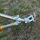 Fishing Tool Telescopic Fishing Rod Rack Folding Stainless Steel Holder Han