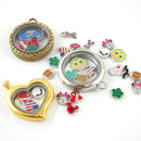 Wholesale 30Pcs Mix Charms lots Floating For Living HOT Bracelets Memory S3L2
