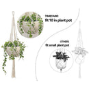 Plant Hangers - Handmade Indoor Wall Large Hanging Planter Pot Holder - Mod