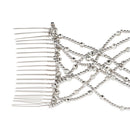 2 Pcs Double Hair Comb With Elastic Bead Chains For Women