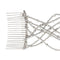2 Pcs Double Hair Comb With Elastic Bead Chains For Women